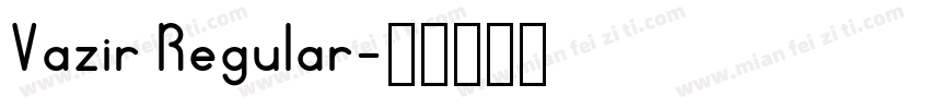 Vazir Regular字体转换